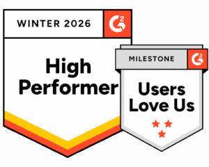 High performer badge with milestone recognition and user appreciation for Banyan Technology's innovative supply chain solutions.