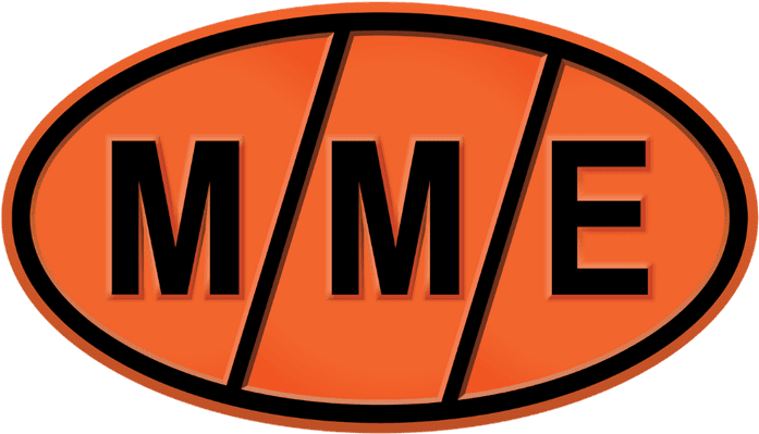M/M/E logo for manufacturing, maintenance, and engineering services in industrial automation and technology solutions.