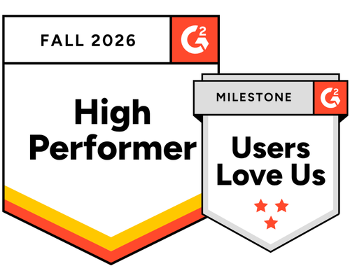 G2 Fall 2026: High Performer and Users Love Us