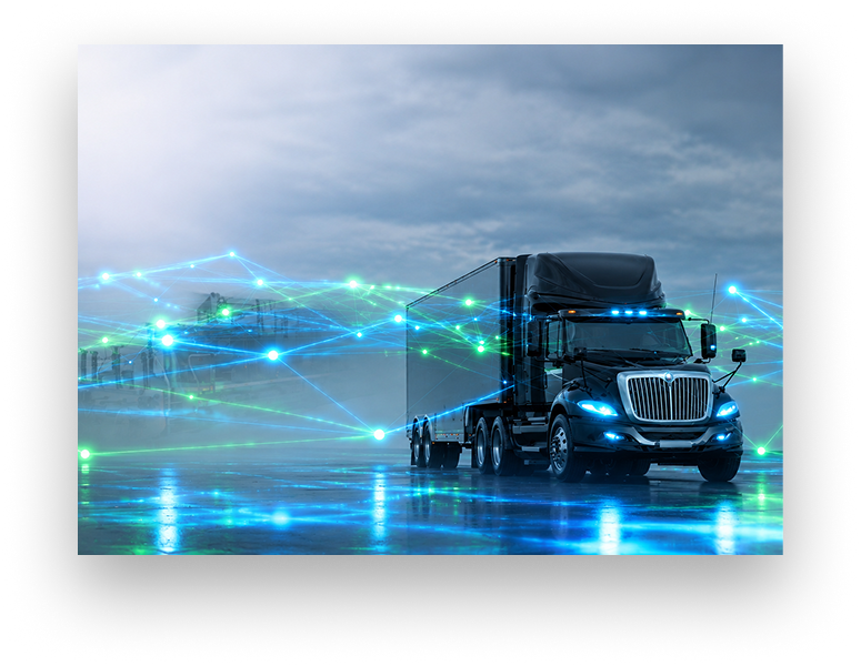 Connected freight technology and over-the-road carrier network